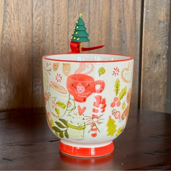 Gingerbread Man Mug with Christmas Tree Stirrer - Potter’s Studio Jingles & Joy - Picture 13 of 15